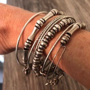Alex and Ani Jewelry - 🎉HP🎉 Alex and Ani Rafaelian-Silver 8 Bracelets Alex and Ani Jewelry - 🎉HP🎉 Alex and Ani Rafaelian-Silver 8 Bracelets